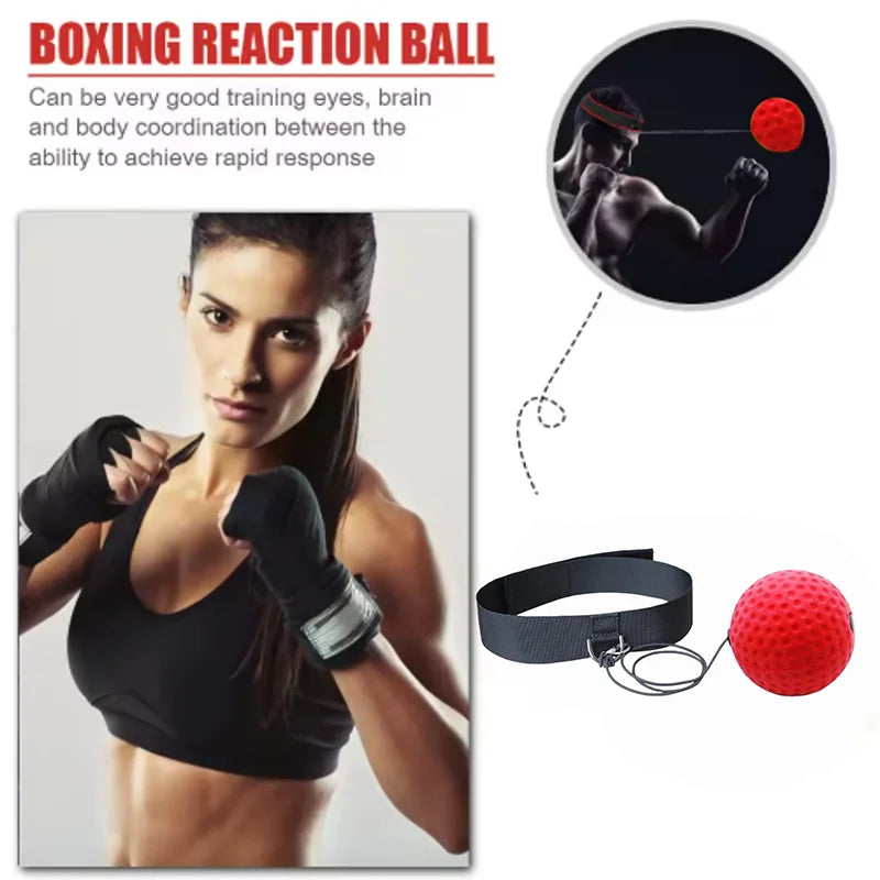 Professional Boxing Reflex Training Ball for Kids with Headband - Parent-Child Interactive Reaction Punching Game pelota de entrenamiento para boxeo